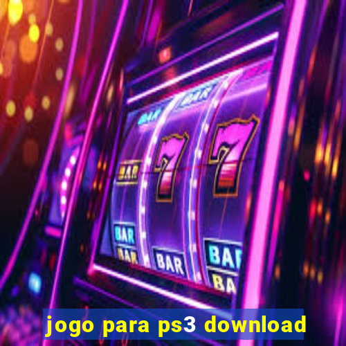 jogo para ps3 download